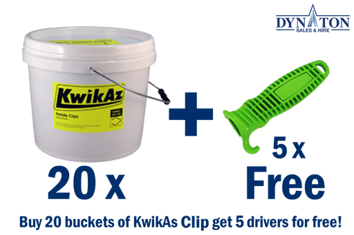KwikAz Clips 20 buckets kit - Dynaton Australia