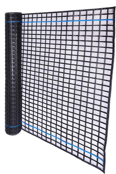 Black Dynaton FRC-MESH Gen2 scaffold containment mesh roll partially unrolled
