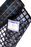 Close-up of black FRC-MESH Gen2 containment mesh roll with blue grid lines and label