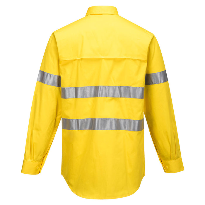 MA301 - Hi-Vis Lightweight Long Sleeve Shirt with Tape Orange