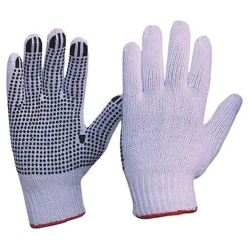 ProChoice Knitted PolyCotton Gloves with PVC Polka Dots - Dynaton Australia