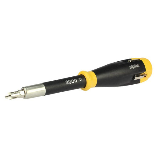 Shockproof Magnetic Screwdriver Handle with 4 Bits