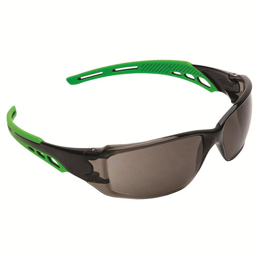 ProChoice Cirrus Green Arms Safety Glasses Smoke A/F Lens - Dynaton Australia