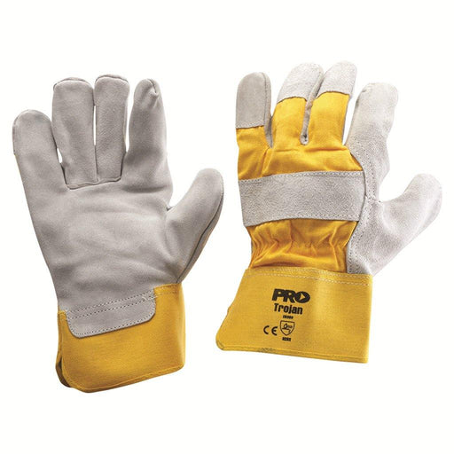 ProChoice Yellow/Grey Leather Gloves Large - Dynaton Australia
