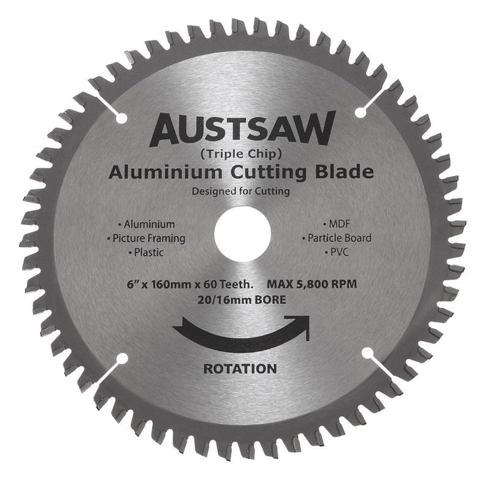Austsaw Aluminium Blade Triple Chip
