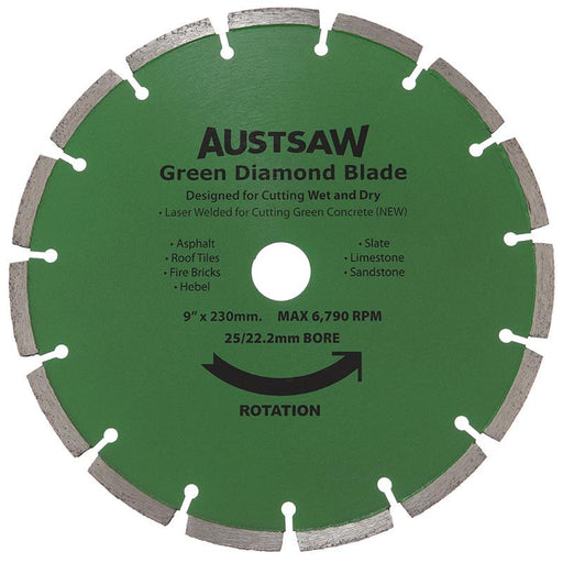 Austsaw Diamond Blade Green Concrete