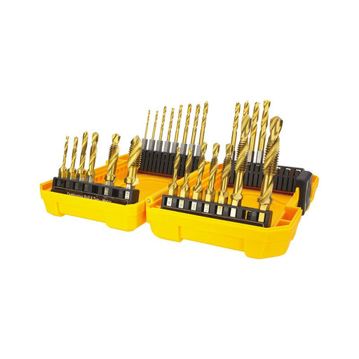 25 Piece Combination Drill & Tap Set | Gold Series
