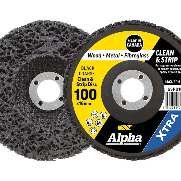 Surface Preparation  Clean & Strip Disc Black Coarse Carded Single Pack