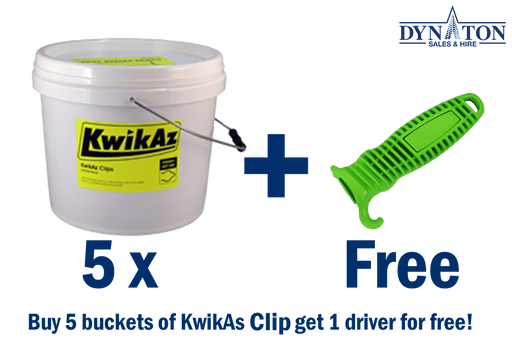 KwikAz Clips 5 buckets kit - Dynaton Australia