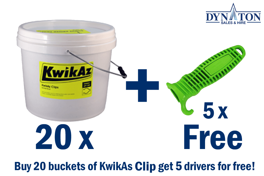 KwikAz Clips 20 buckets kit - Dynaton Australia