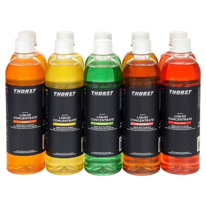 Thorzt Low Sugar Concentrates - Mixed Flavours (10x600ml)