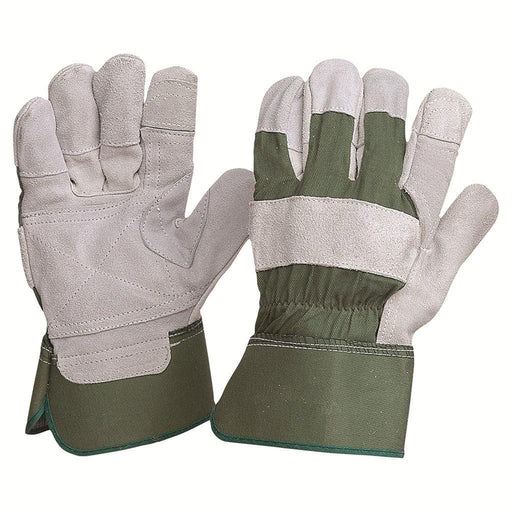 ProChoice Green Cotton / Leather Gloves Large - Dynaton Australia