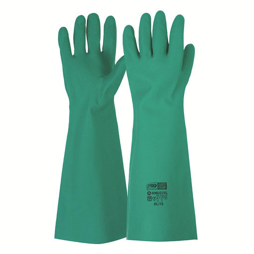 ProChoice 45cm Green Nitrile Gauntlet Gloves - Dynaton Australia
