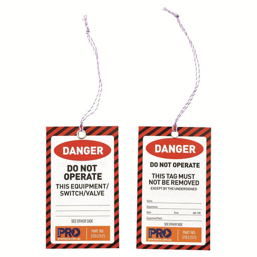 ProChoice Safety Tag -125mm x 75mm Danger (Pack of 100) - Dynaton Australia