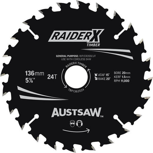 Austsaw RaiderX Timber Blade
