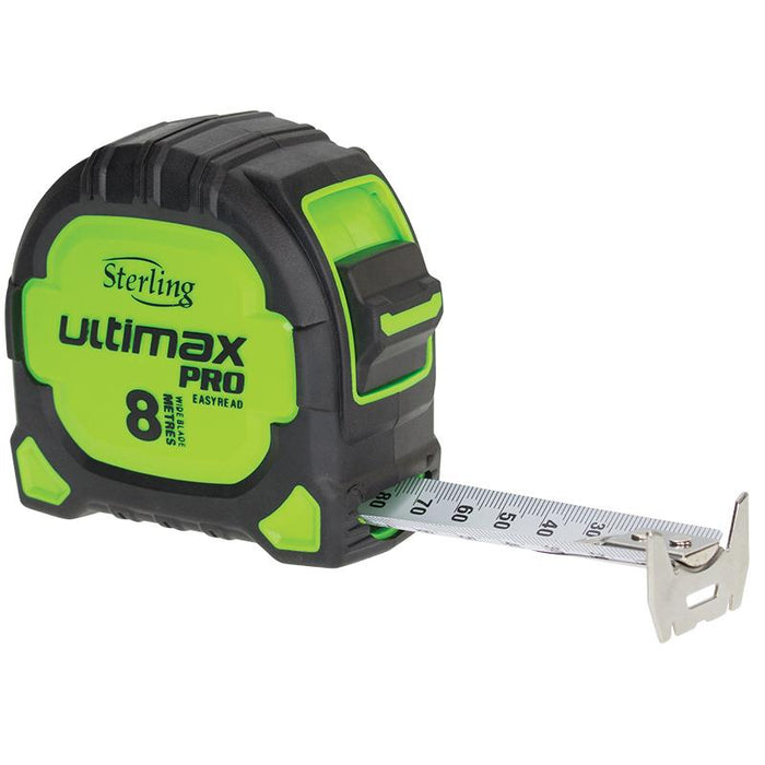 Sterling Ultimax Pro Tape Measure Easyread: 8m/10m