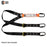 Elite Double Leg Shock Absorbing 2M Adjustable Lanyard